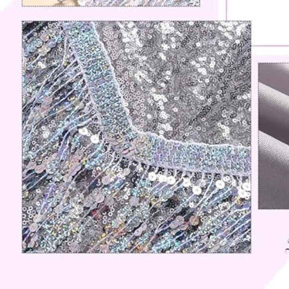 Sparkly Long Sleeve Tassel Blazer Cowgirl Jacket - Picture 6 of 6